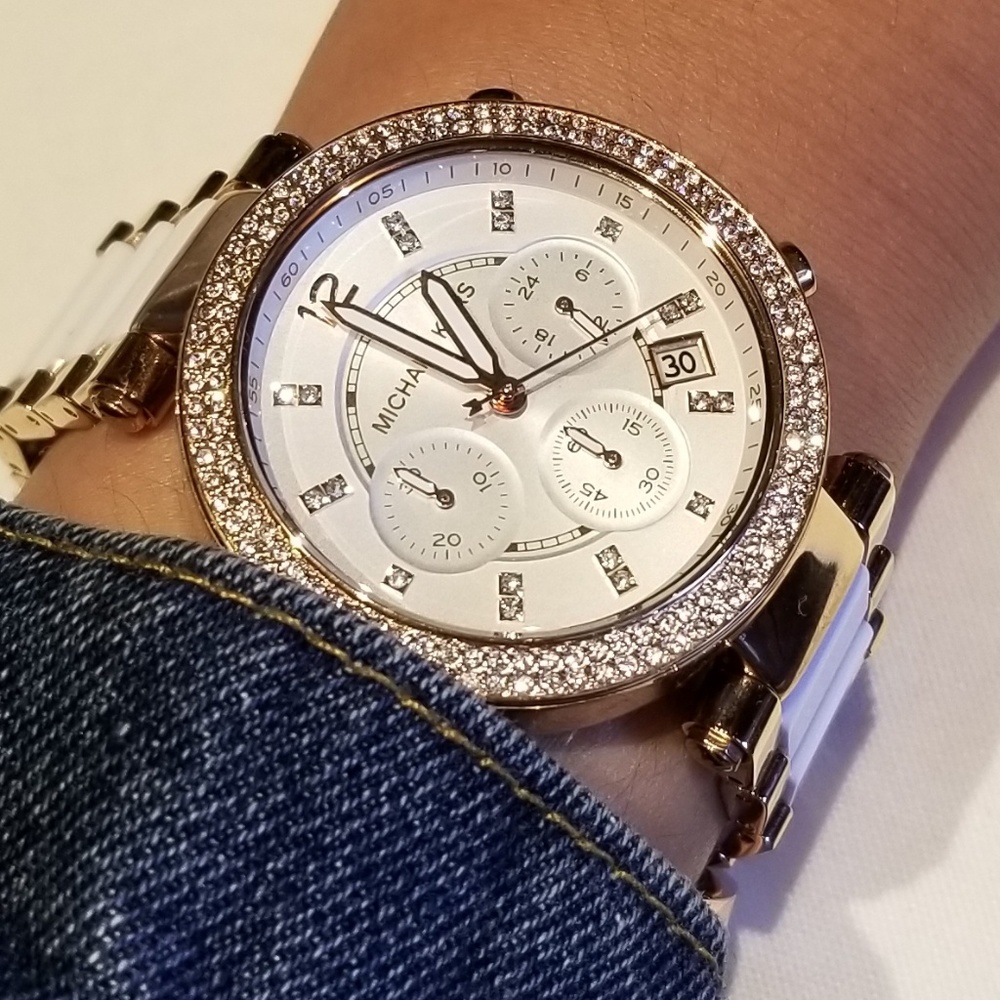 Michael Kors Two-toned Rose Gold Watch